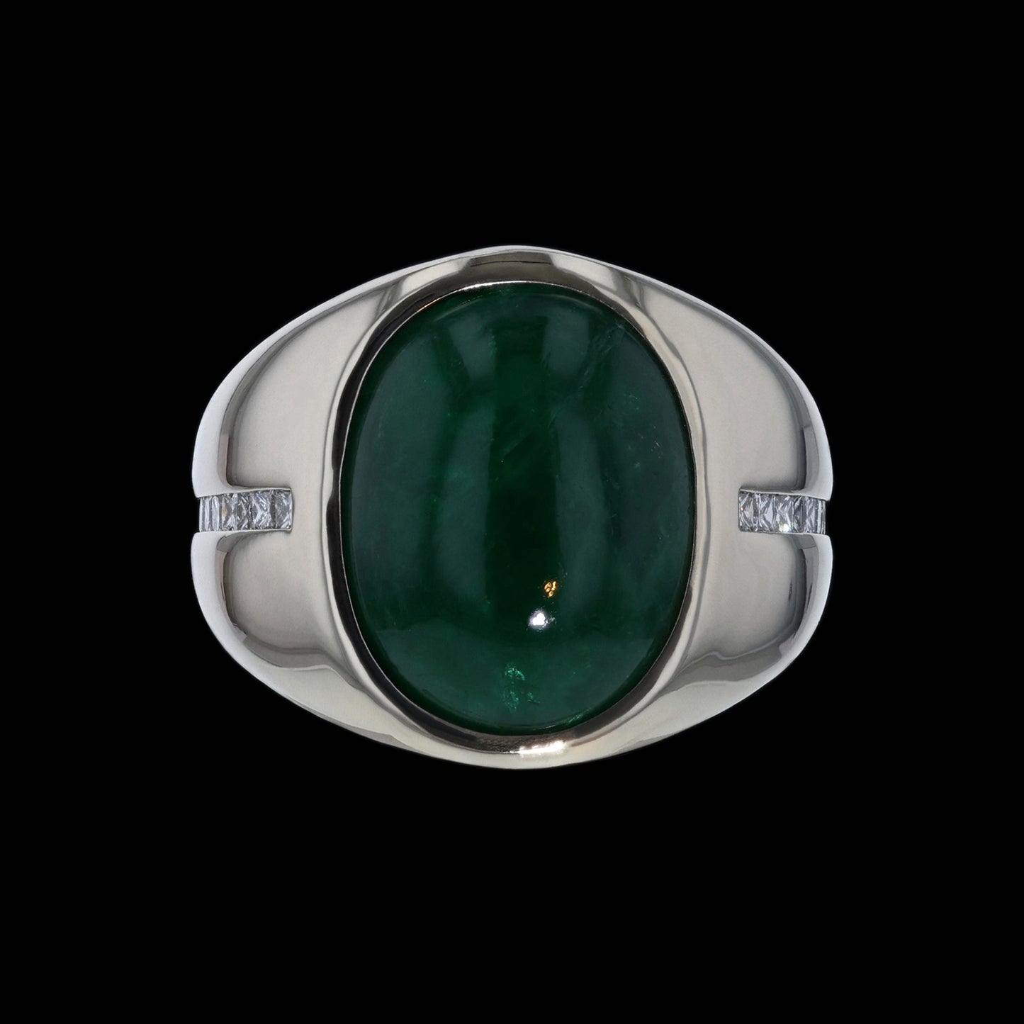 Ring Gypsy Emerald Cab