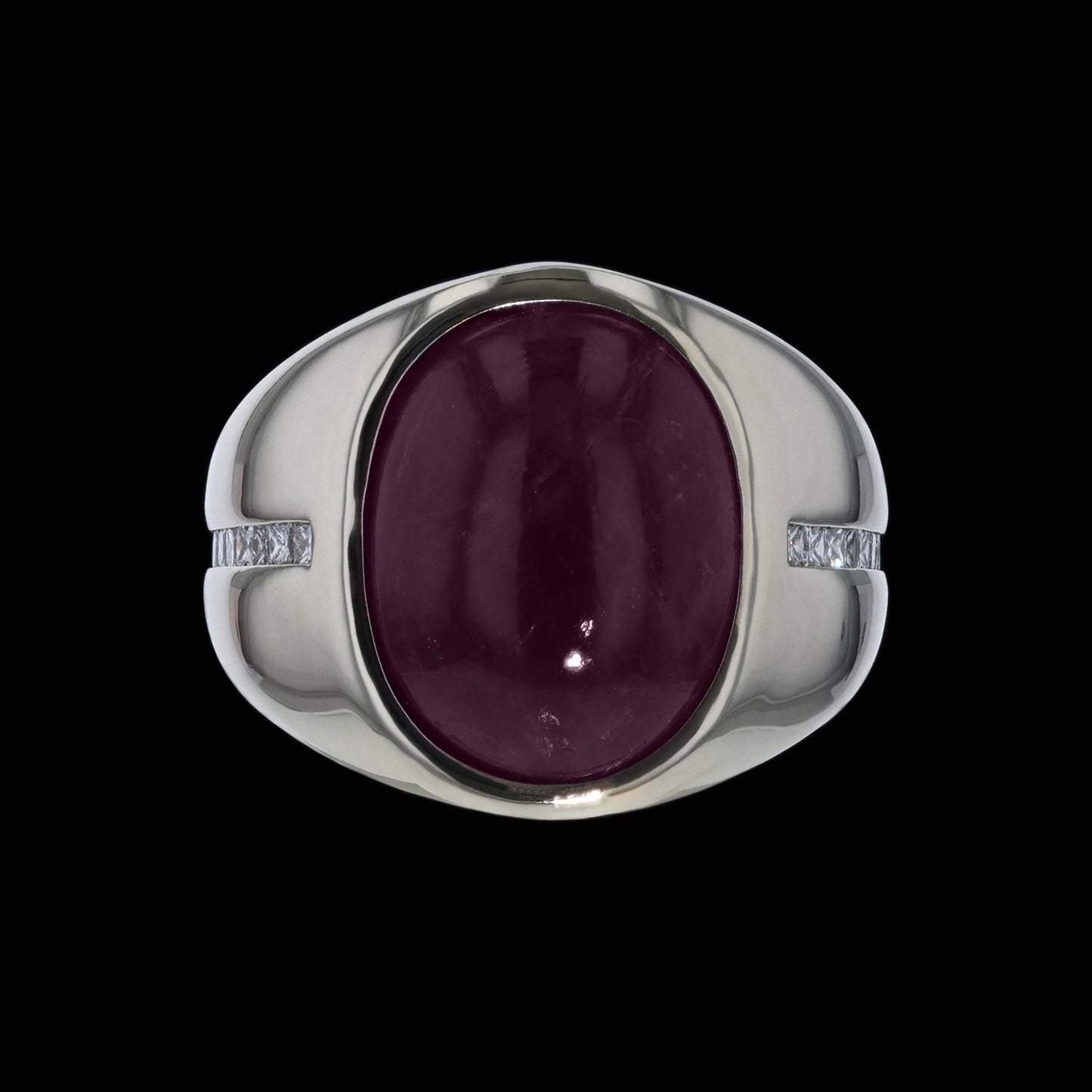 Ring Gypsy Burma Ruby Cab 25