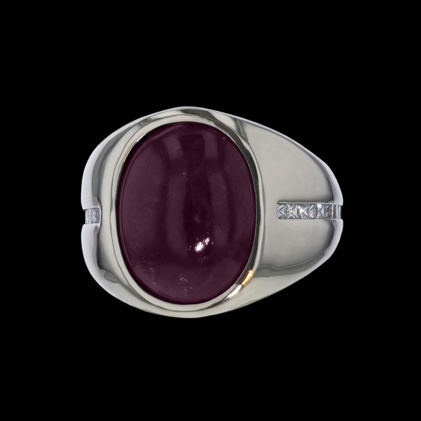 Ring Gypsy Burma Ruby Cab 25