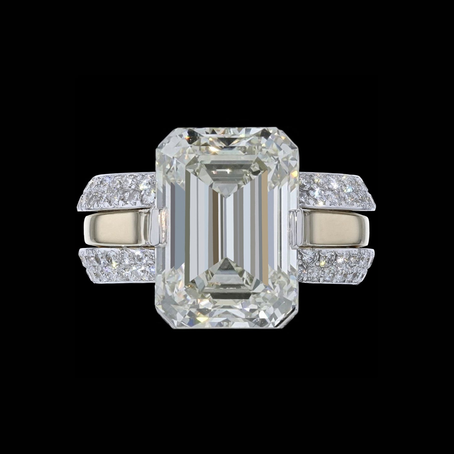 Ring Cloud Emerald Diamond