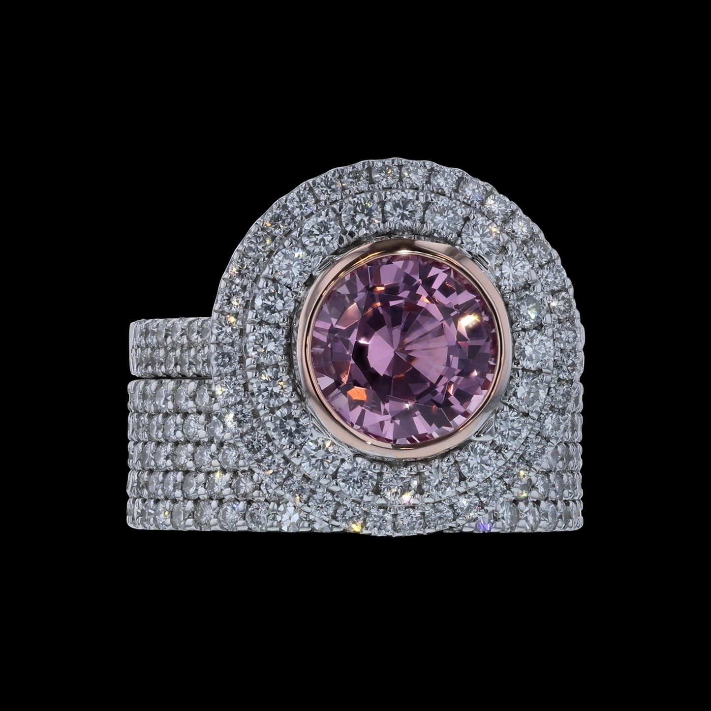 Ring Slide Pink Spinel