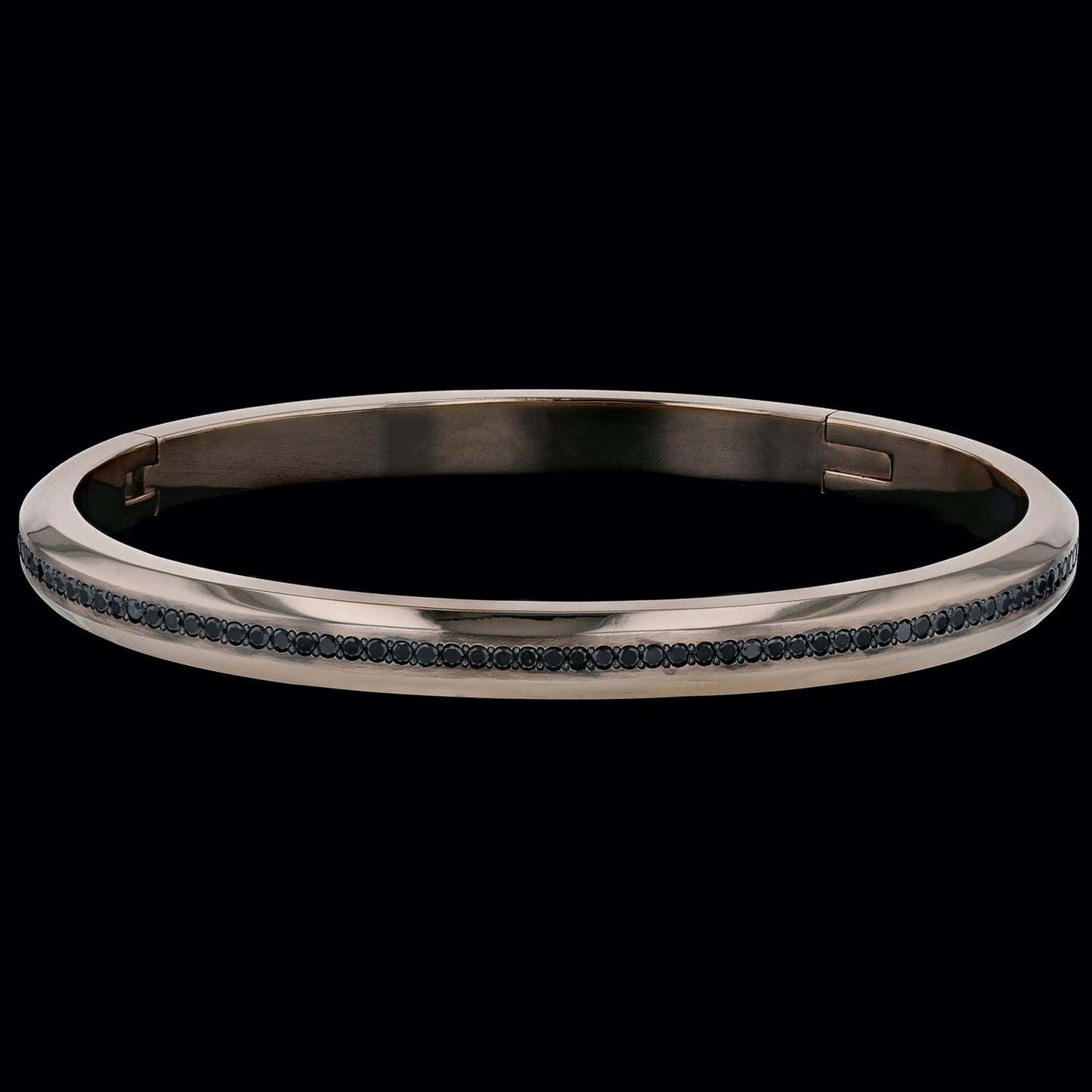 Bracelet Cloud Black Diamonds Rose
