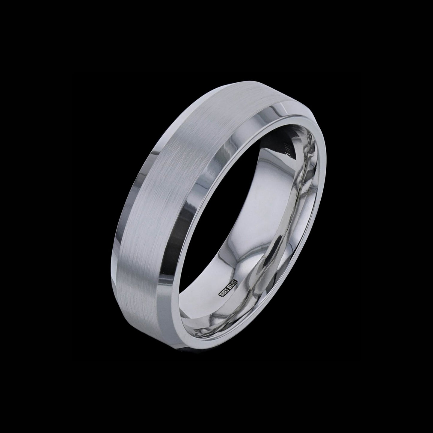 Band Bevel White Gold