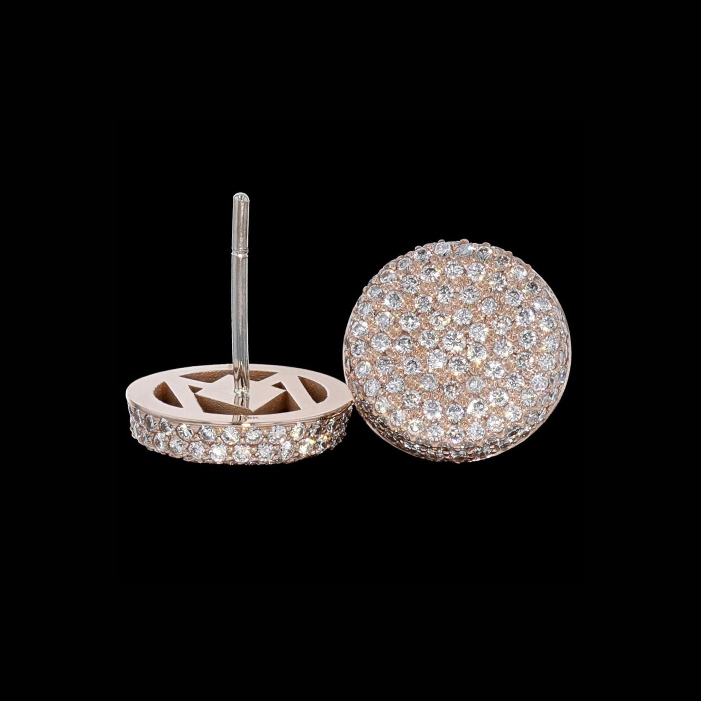 Ear Button Pave 13.1