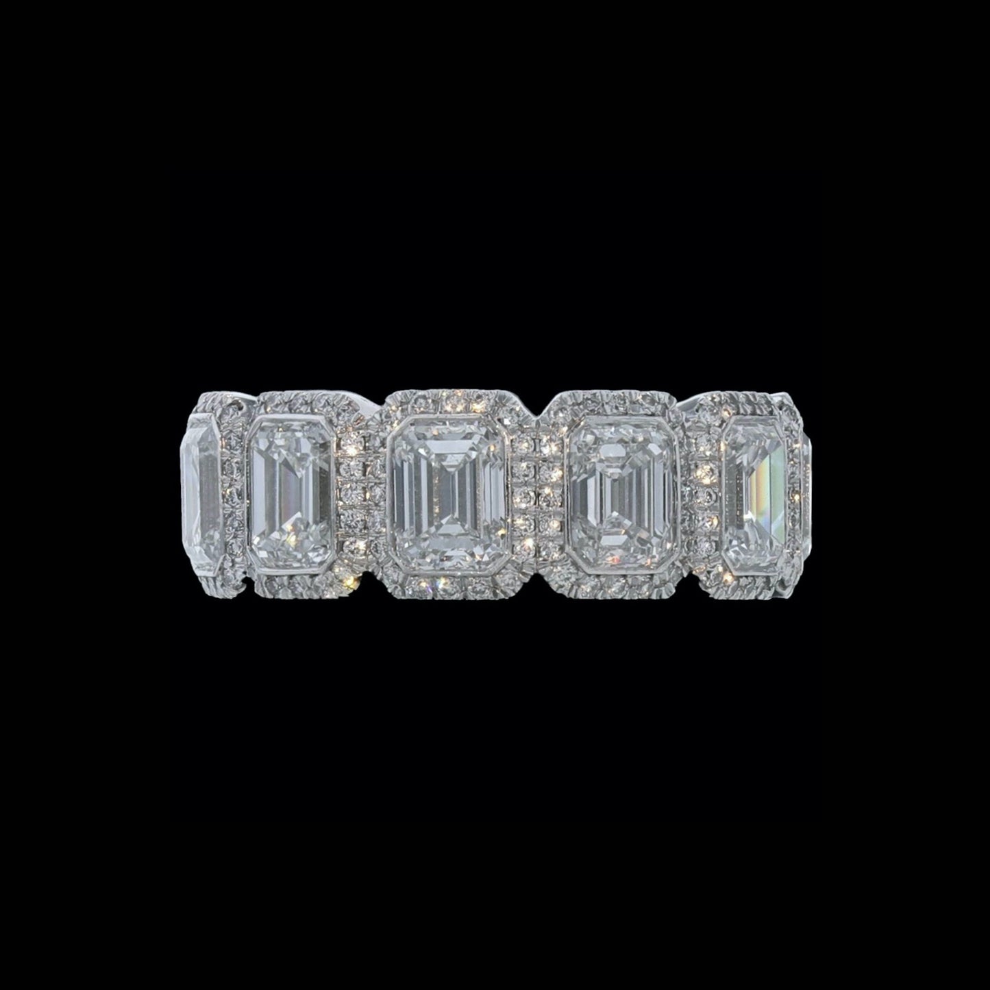 Band Emerald Diamond Frames 7.81