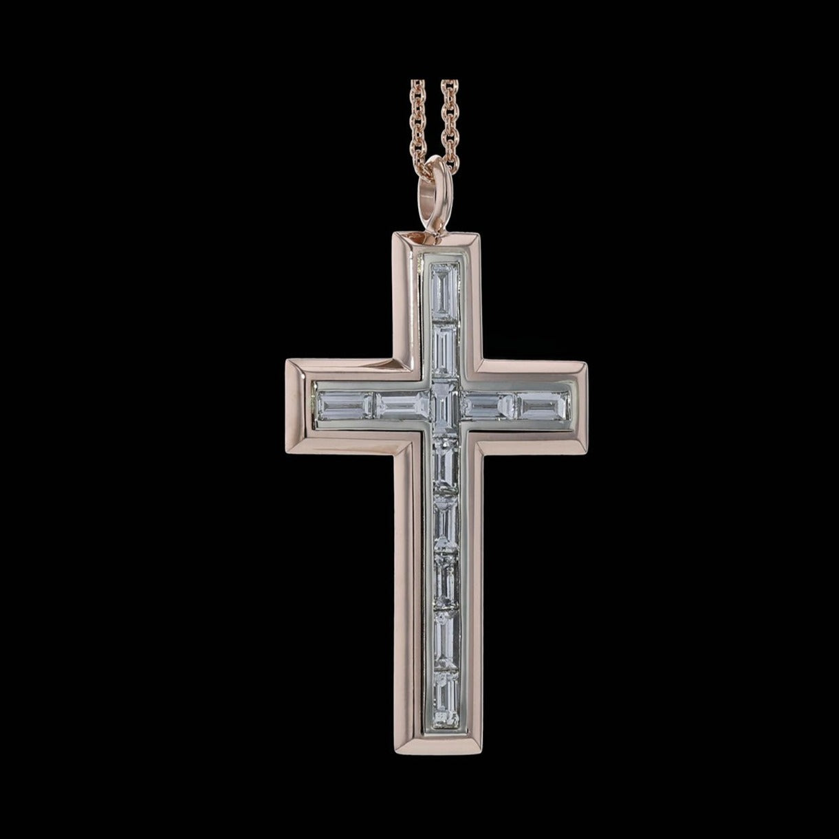 Cloud Cross Diamond Baguette