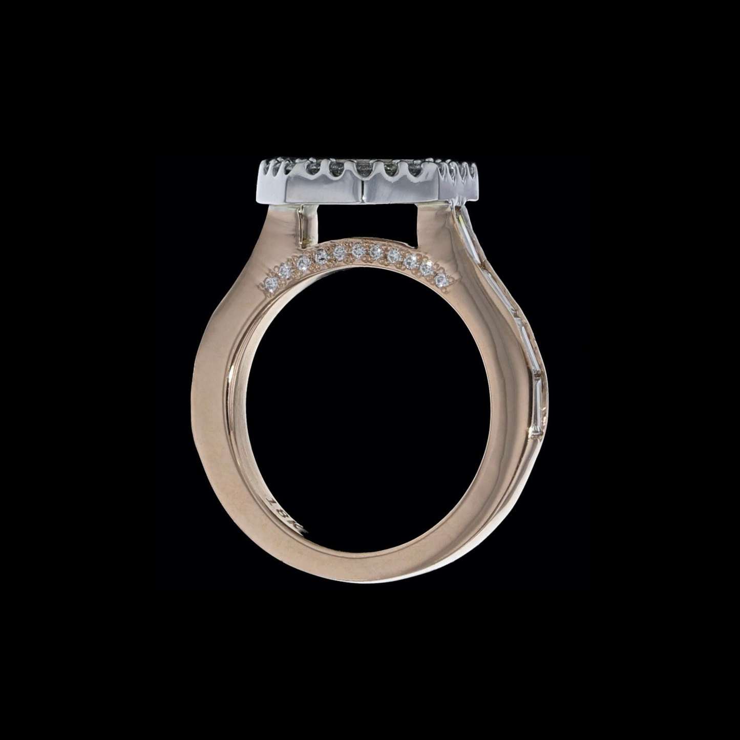 Ring Slide Octagon Rose