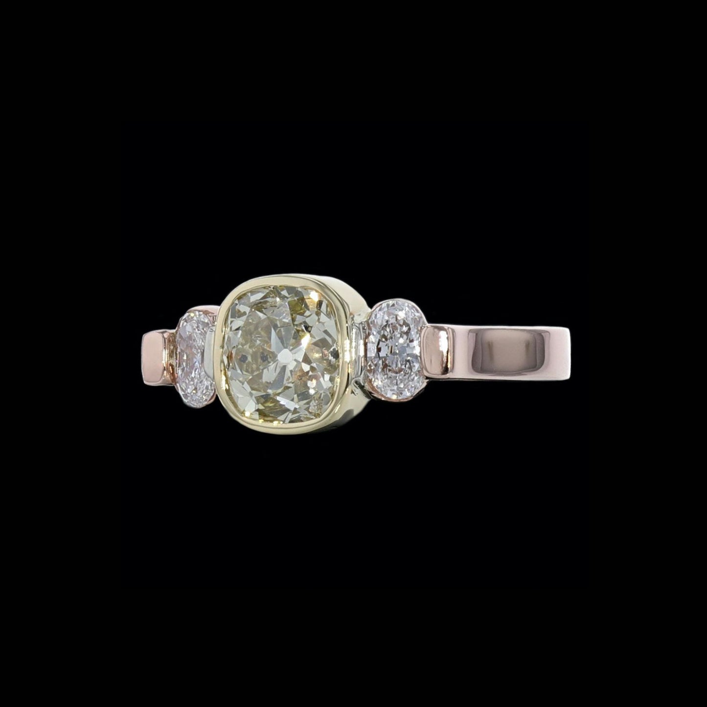 Ring Simple 3 Cushion Yellow