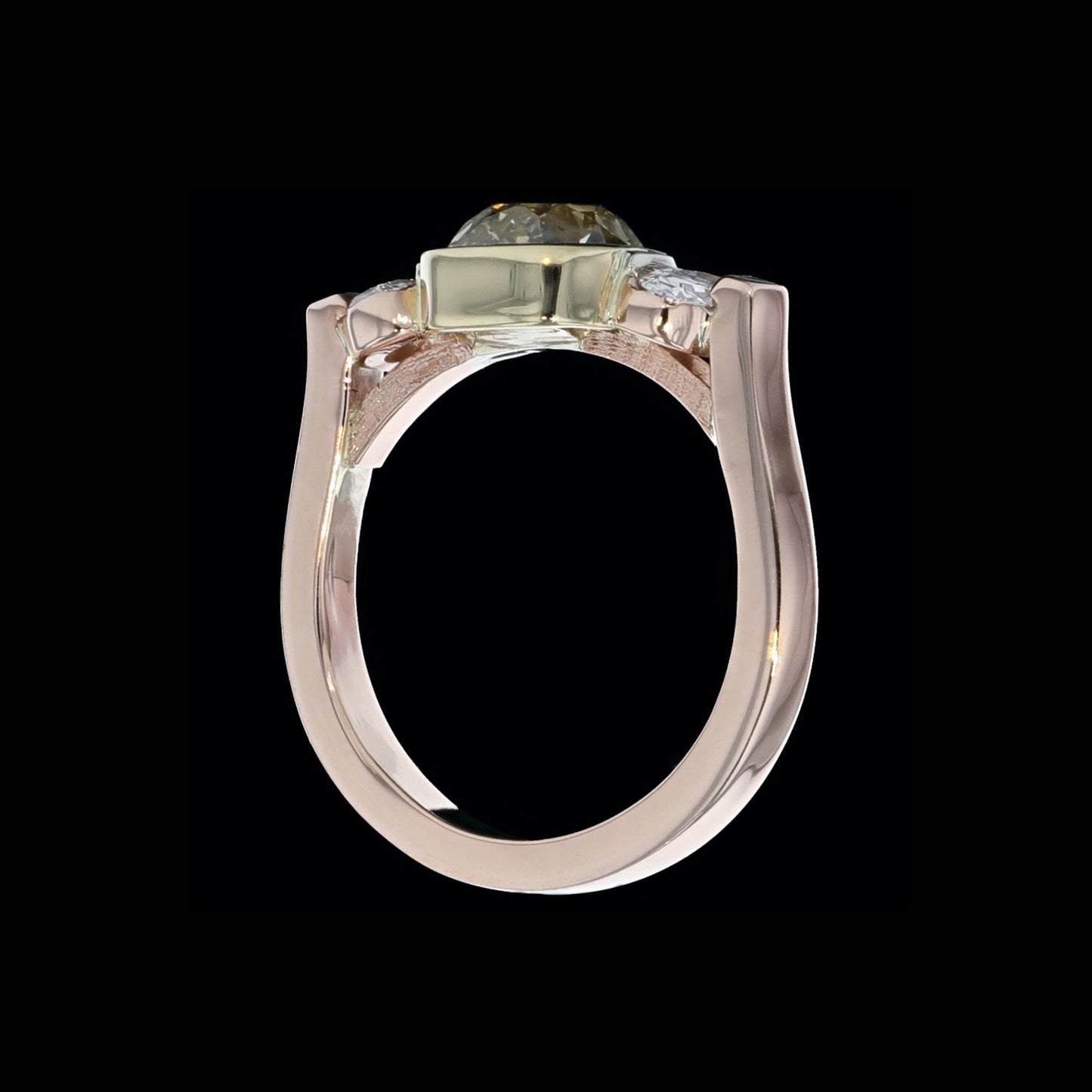 Ring Simple 3 Cushion Yellow