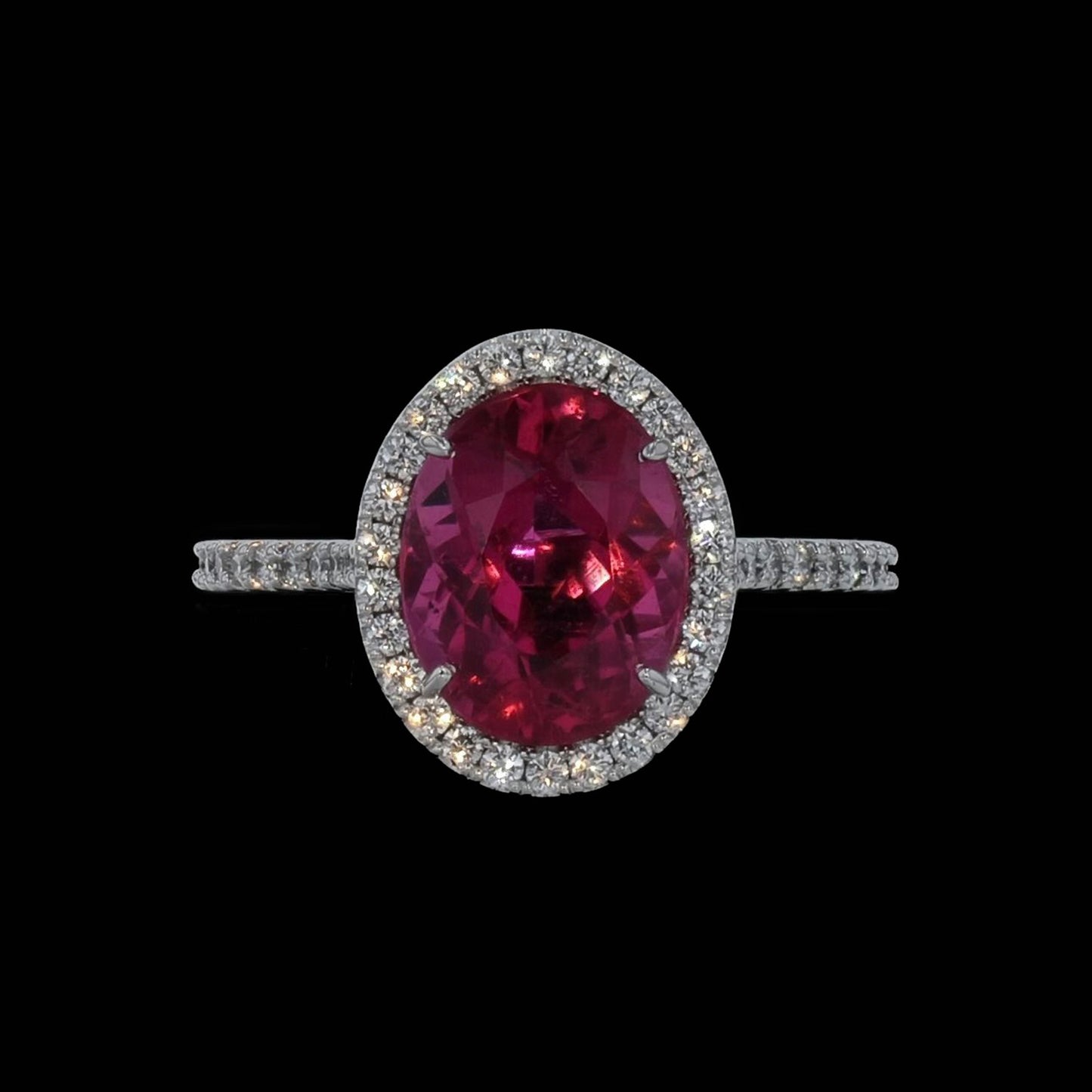 Ring Slide Rubellite Oval