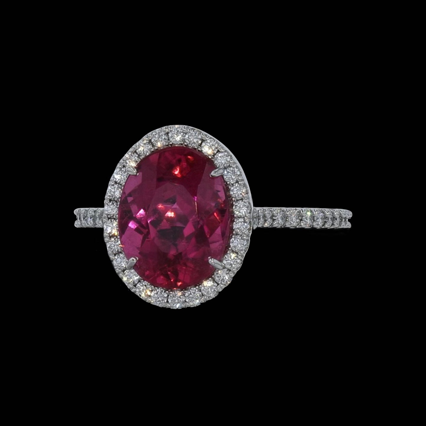 Ring Slide Rubellite Oval