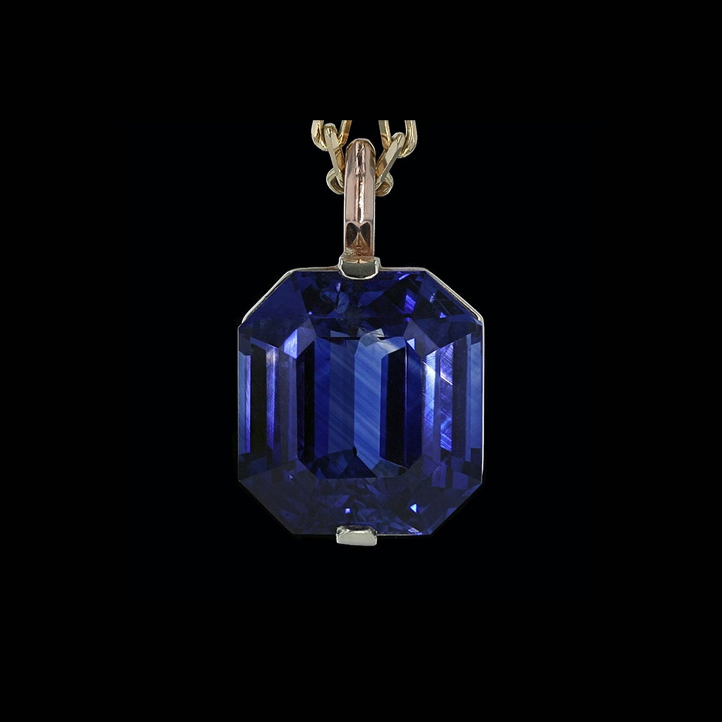 Necklace Naked Sapphire Octagon