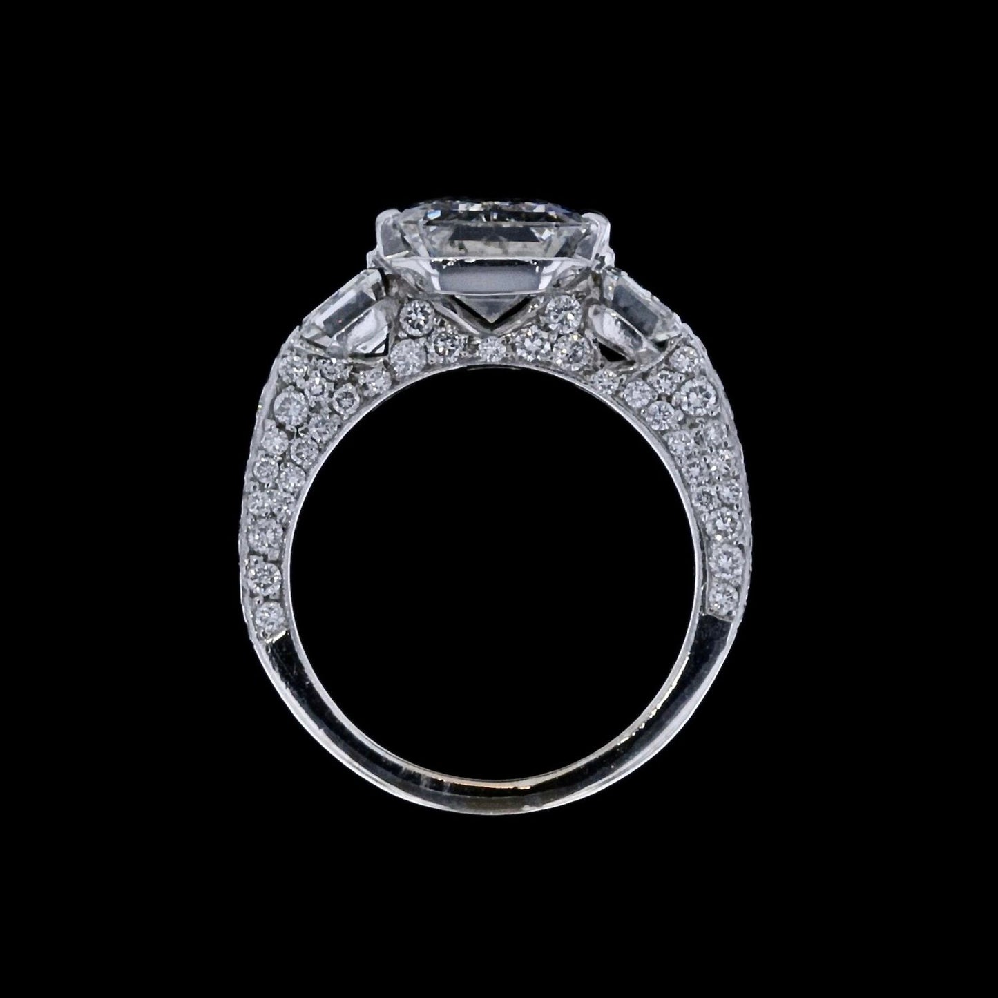 Ring Simple 3 Naked Emeralds