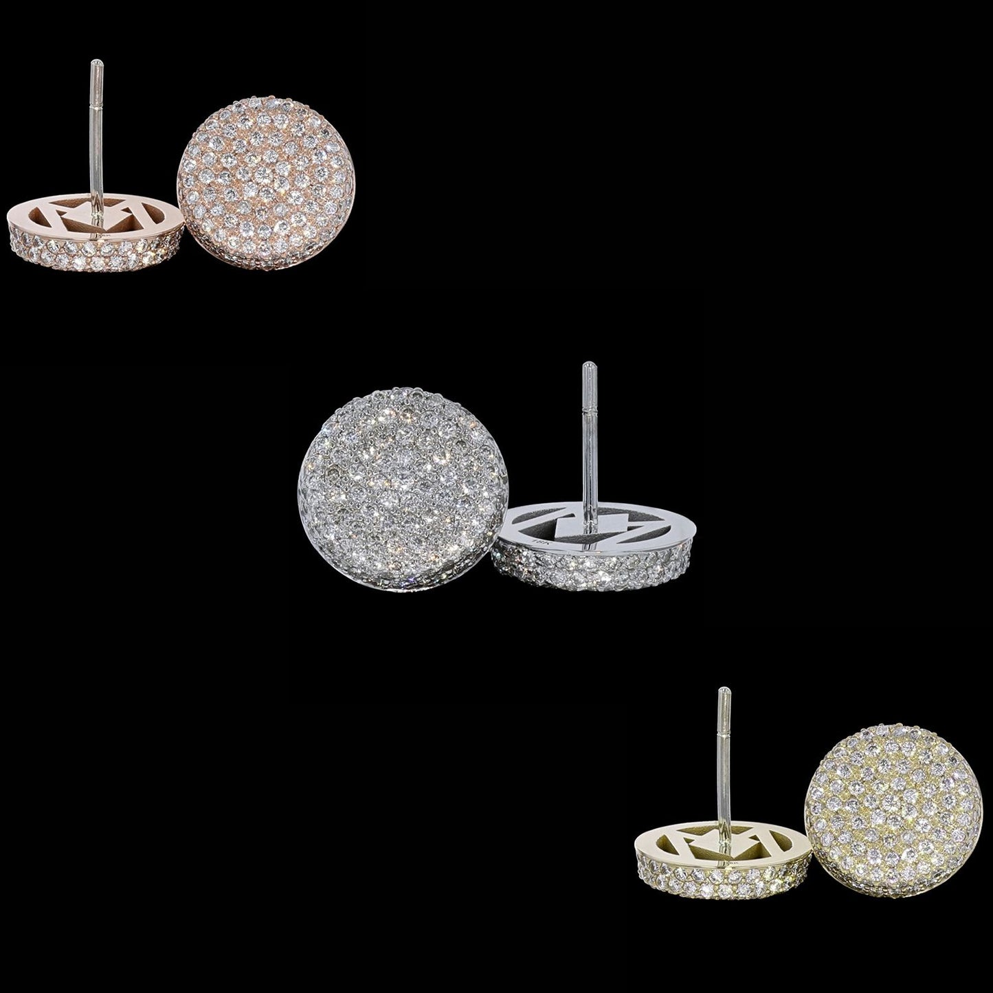Ear Button Pave 13.1