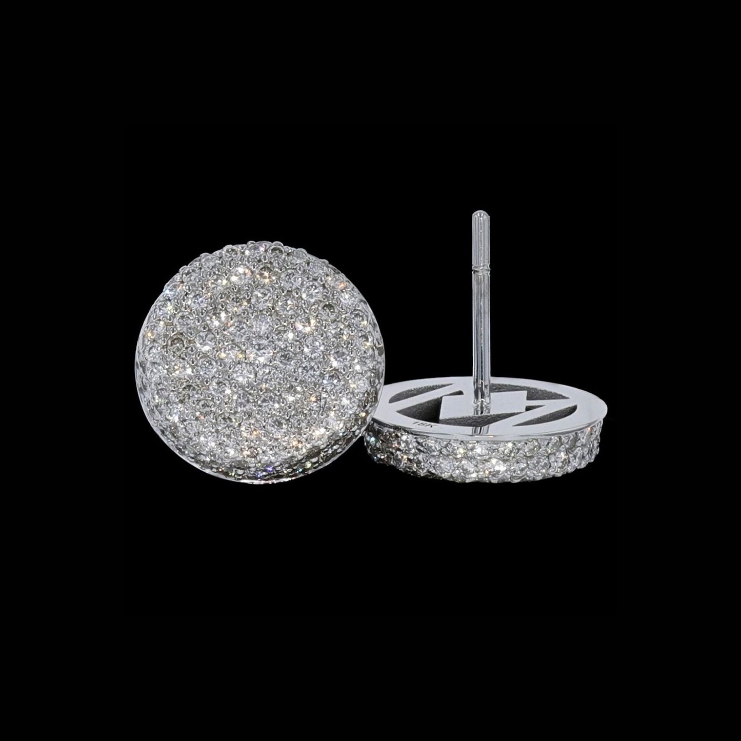 Ear Button Pave 13.1