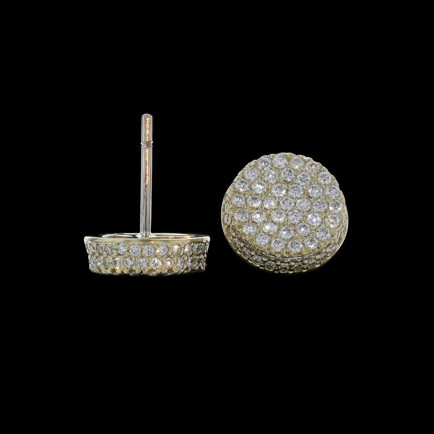 Ear Button Pave 10