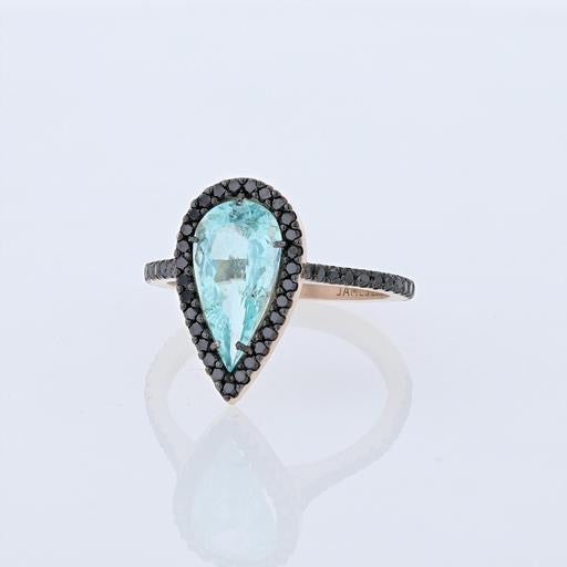 Ring Slide Pear Pariaba Tourmaline