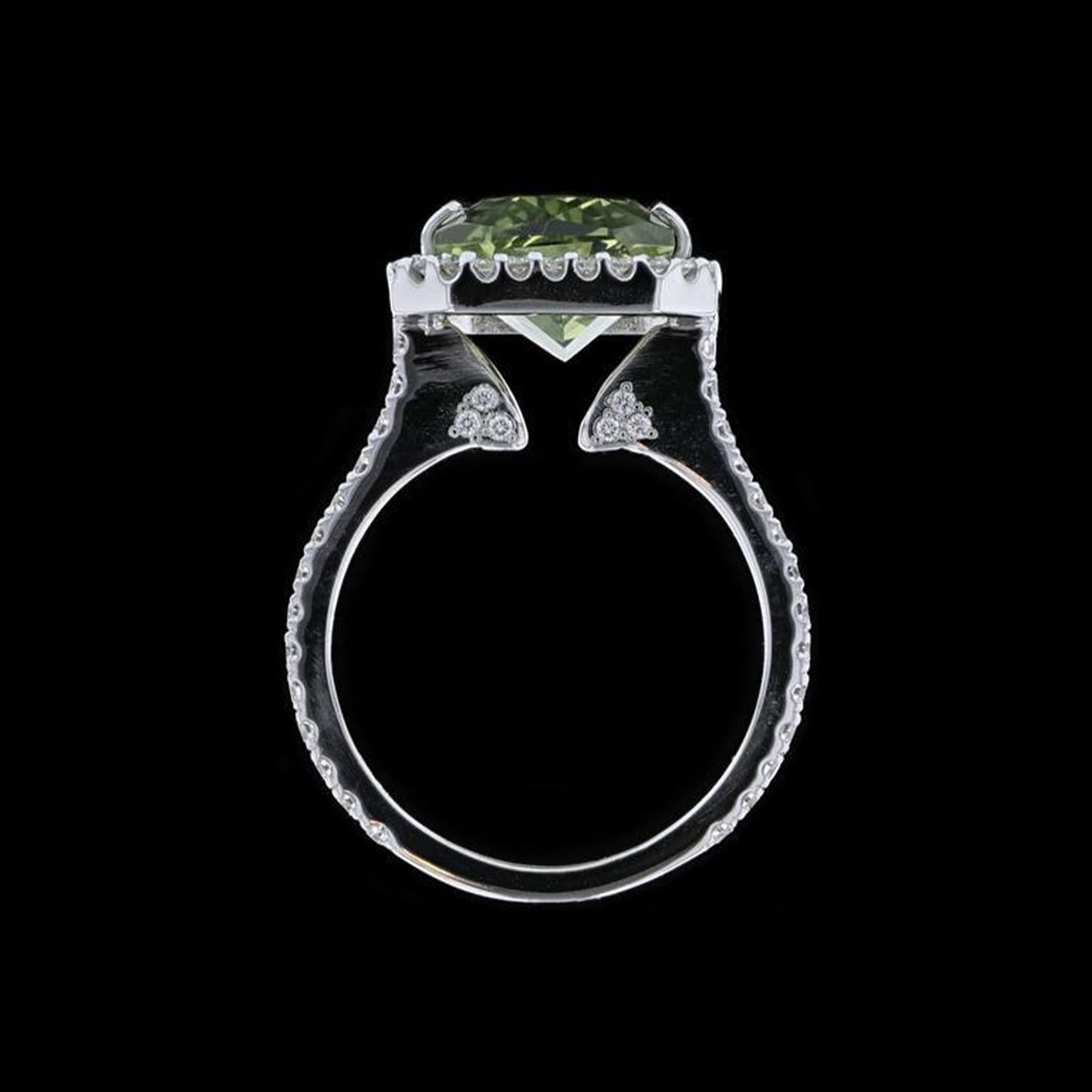 Ring Slide Emerald Green Sapphire