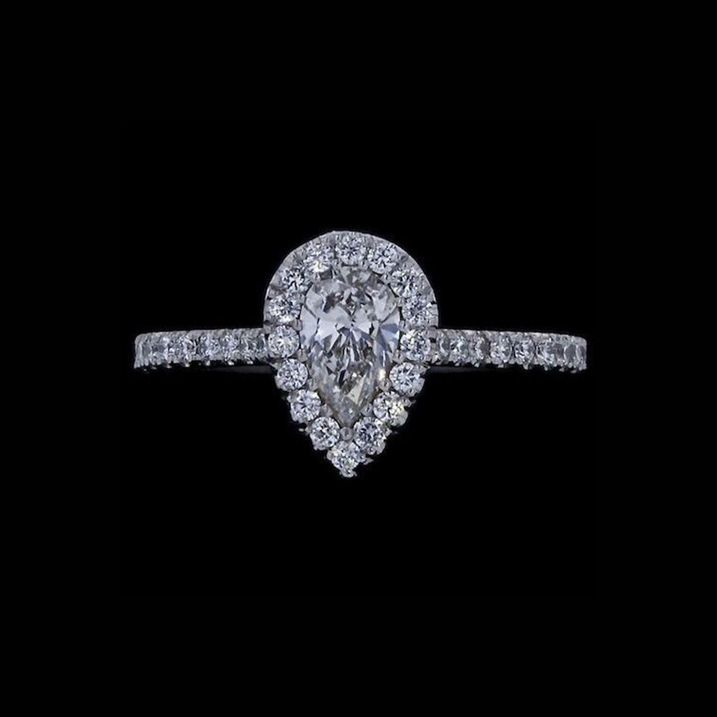 Ring Slide Pear Diamond .51