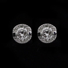 Ear Stud Diamond 3mm Frame