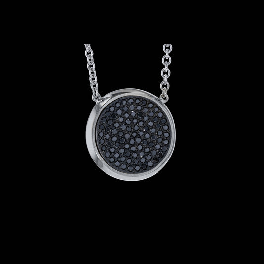 Pendant Cloud Pave Circle 15mm