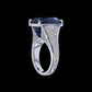 Ring Cloud Sapphire Cushion