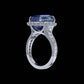 Ring Linear Sapphire Blaze Frame
