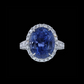 Ring Linear Sapphire Blaze Frame