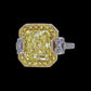 Ring Simple 3 Yellow Trapezoid