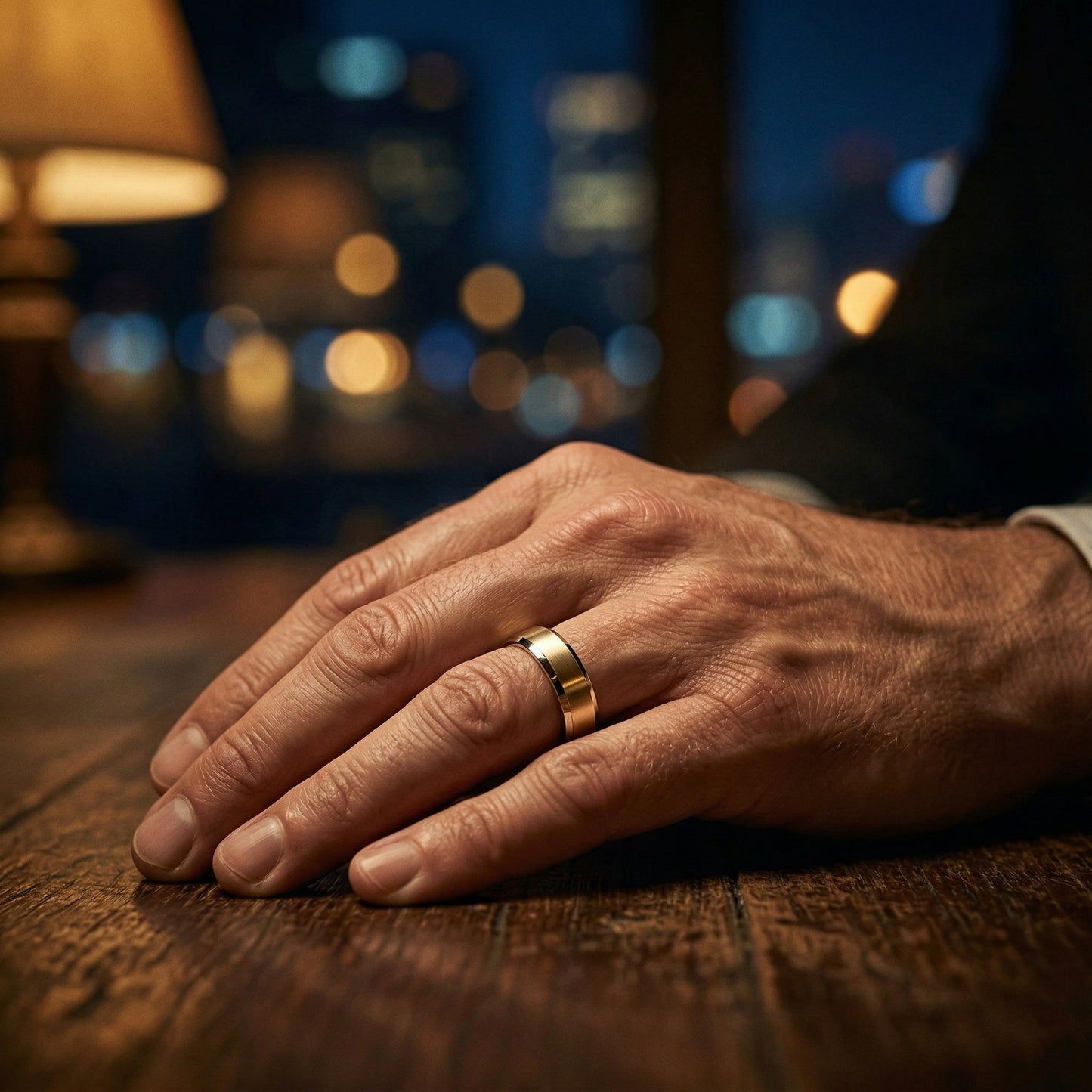 Band Bevel Yellow Gold