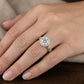 Ring Cloud Round Diamond