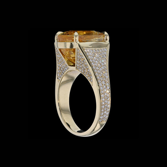 Ring Cloud Yellow Sapphire