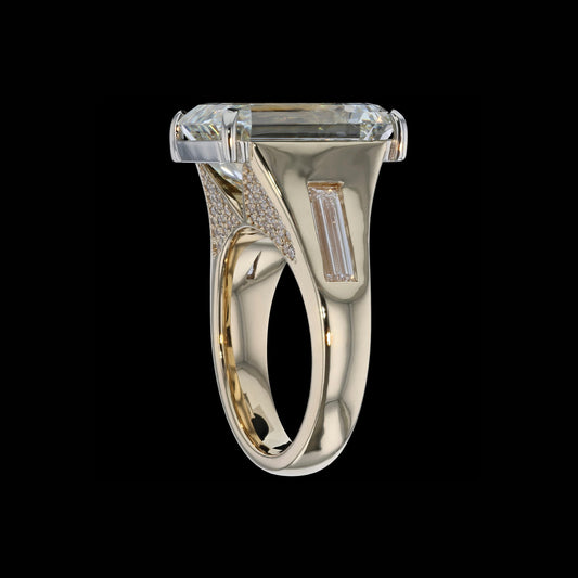 Ring Cloud Emerald Diamond