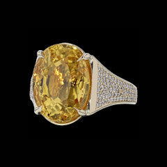 Ring Cloud Yellow Sapphire