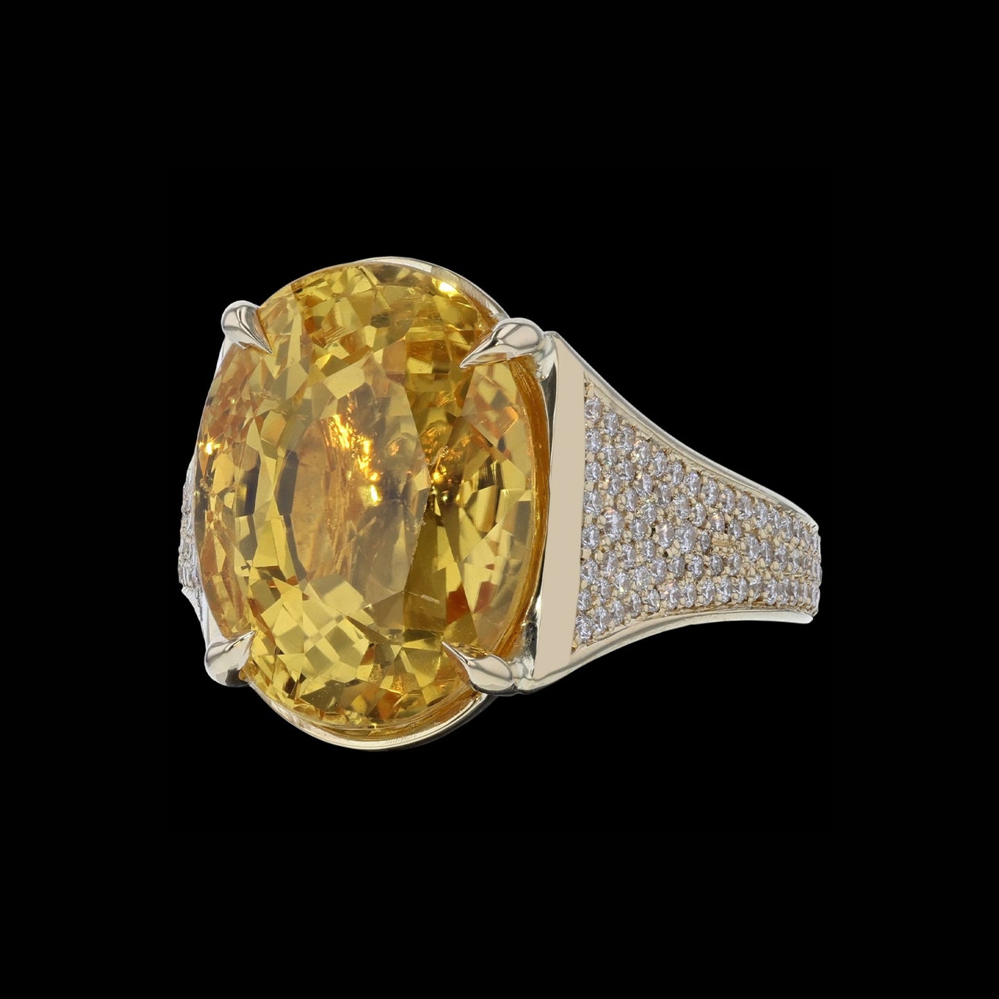 Ring Cloud Yellow Sapphire