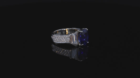 Ring Simple 3 Sapphire