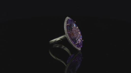 Ring Cloud Kunzite 24.30
