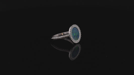 Ring Slide Opal Diamond