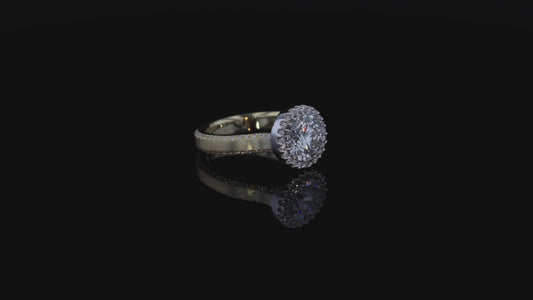 Ring Cloud Round Diamond
