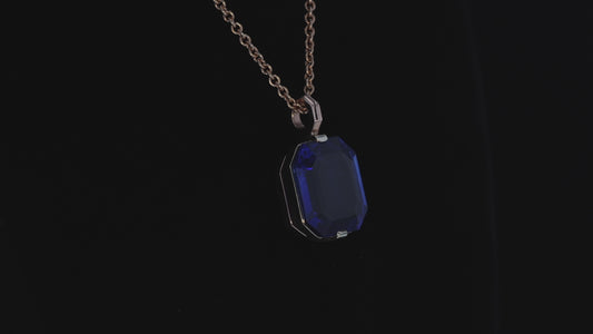 Necklace Naked Sapphire Octagon