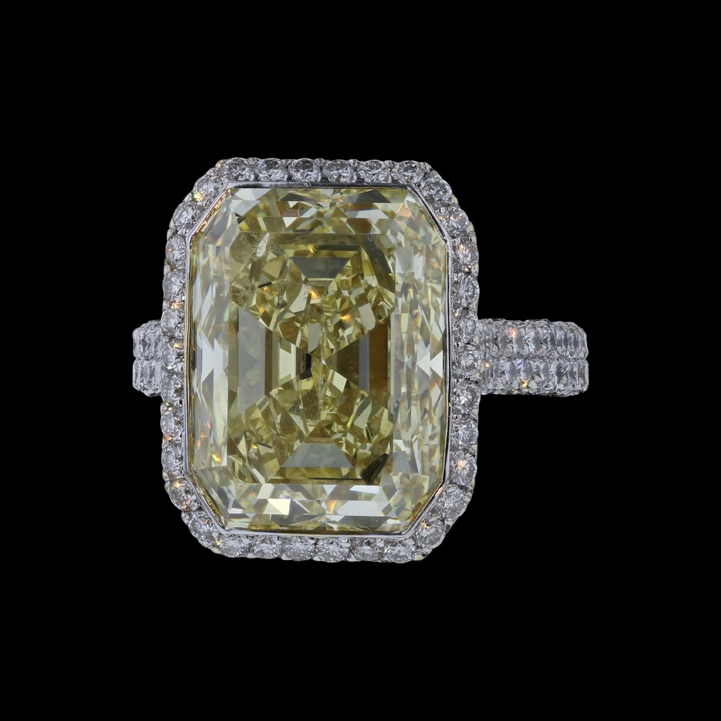 Ring Vivid Yellow Starburst