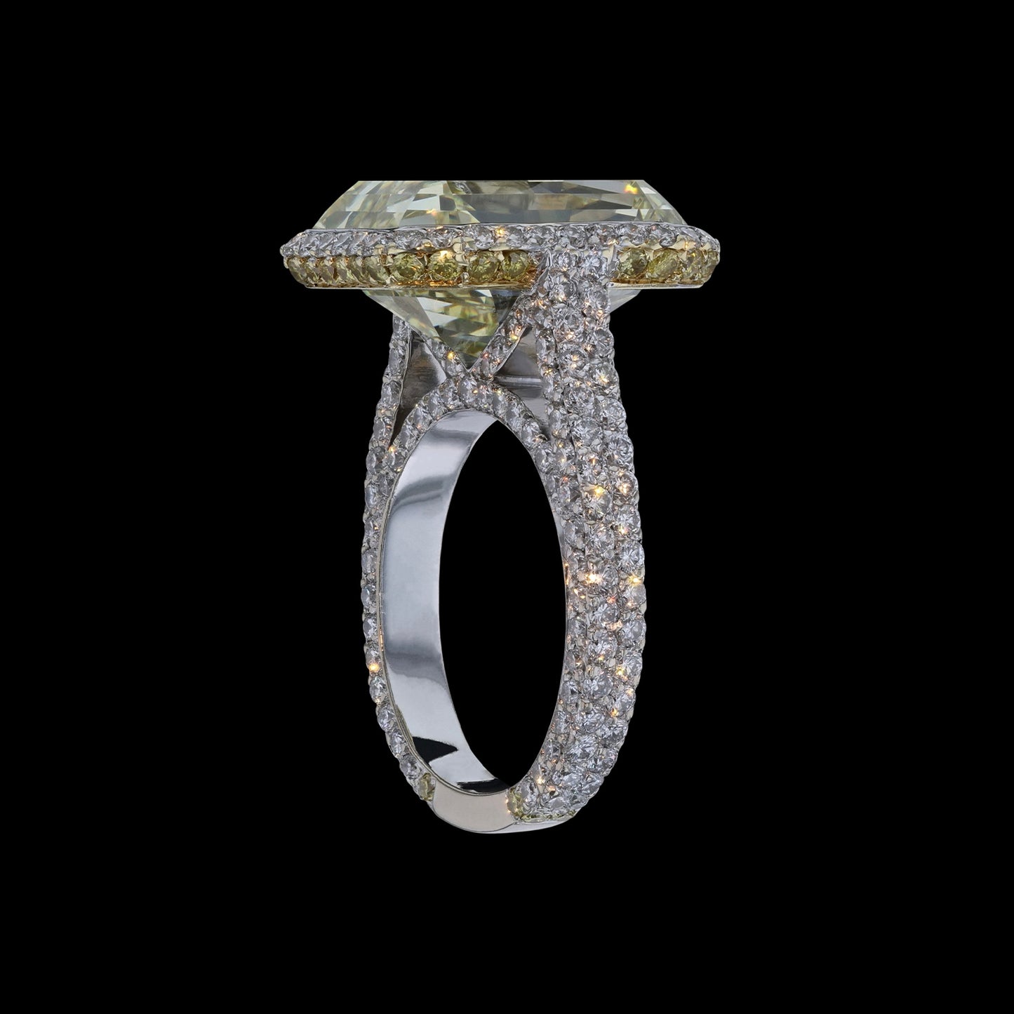 Ring Vivid Yellow Starburst