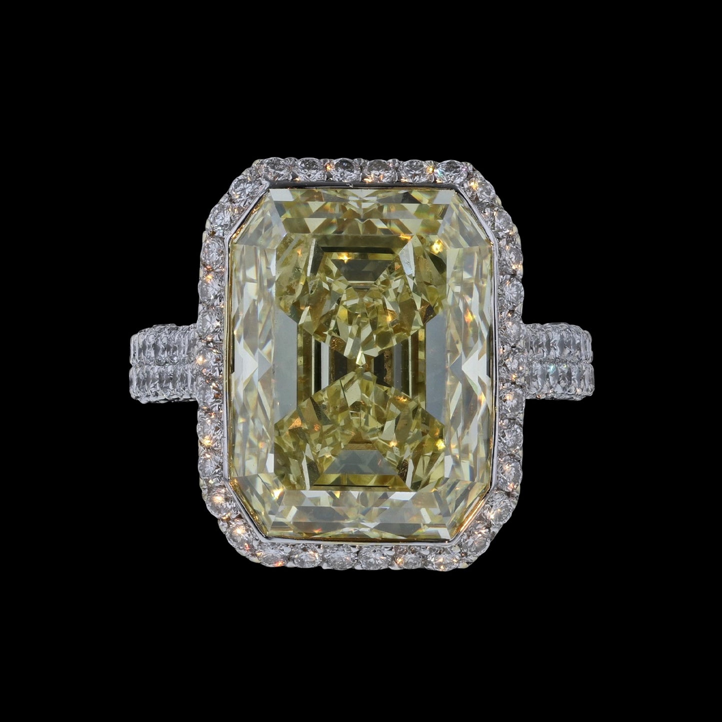 Ring Vivid Yellow Starburst