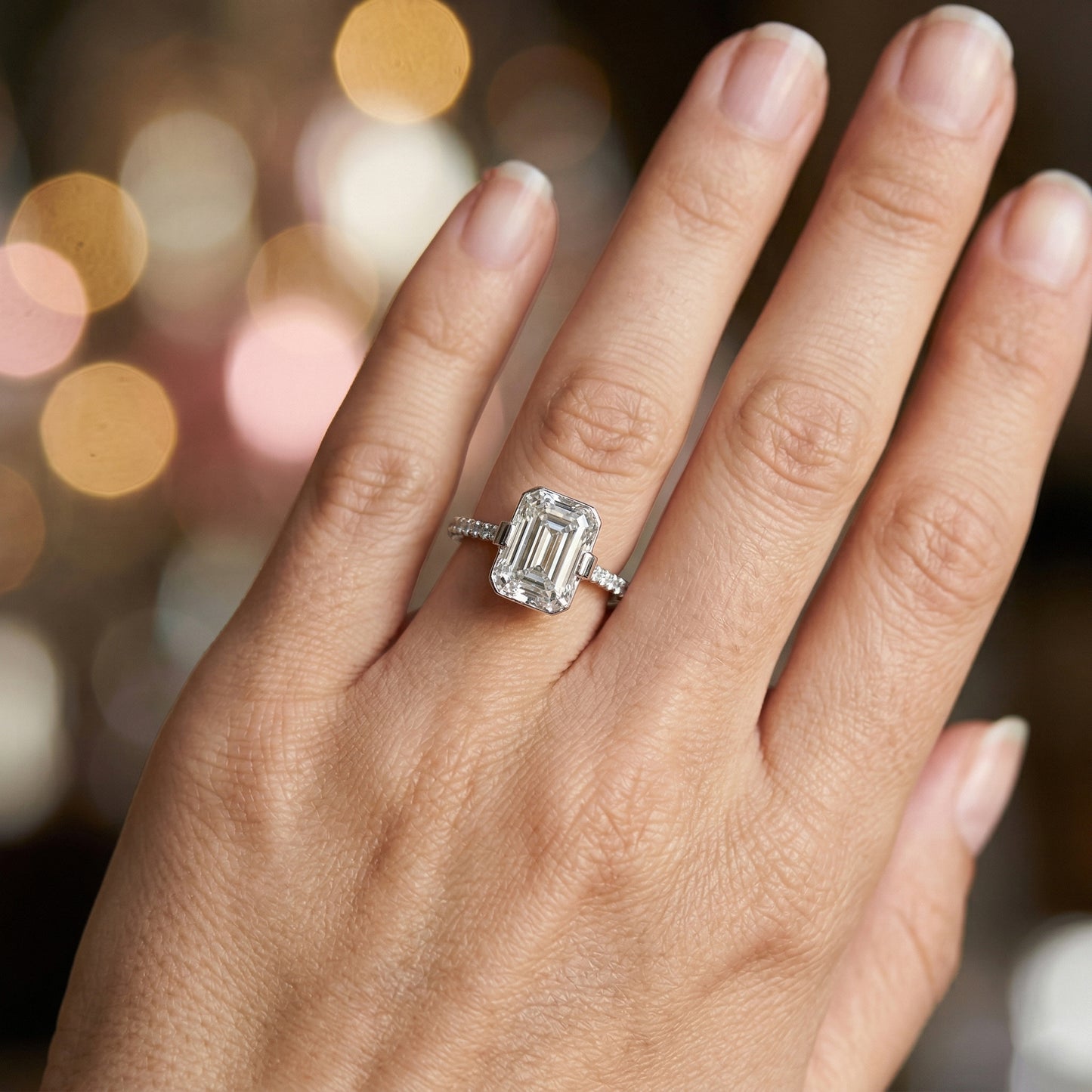 Ring Slide Naked Emerald
