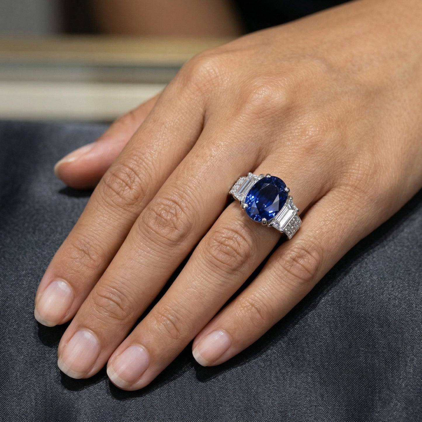 Ring Simple 3 Sapphire