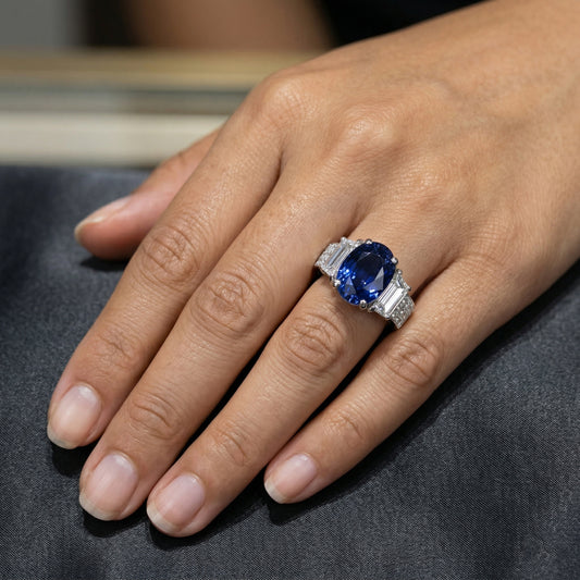 Ring Simple 3 Sapphire