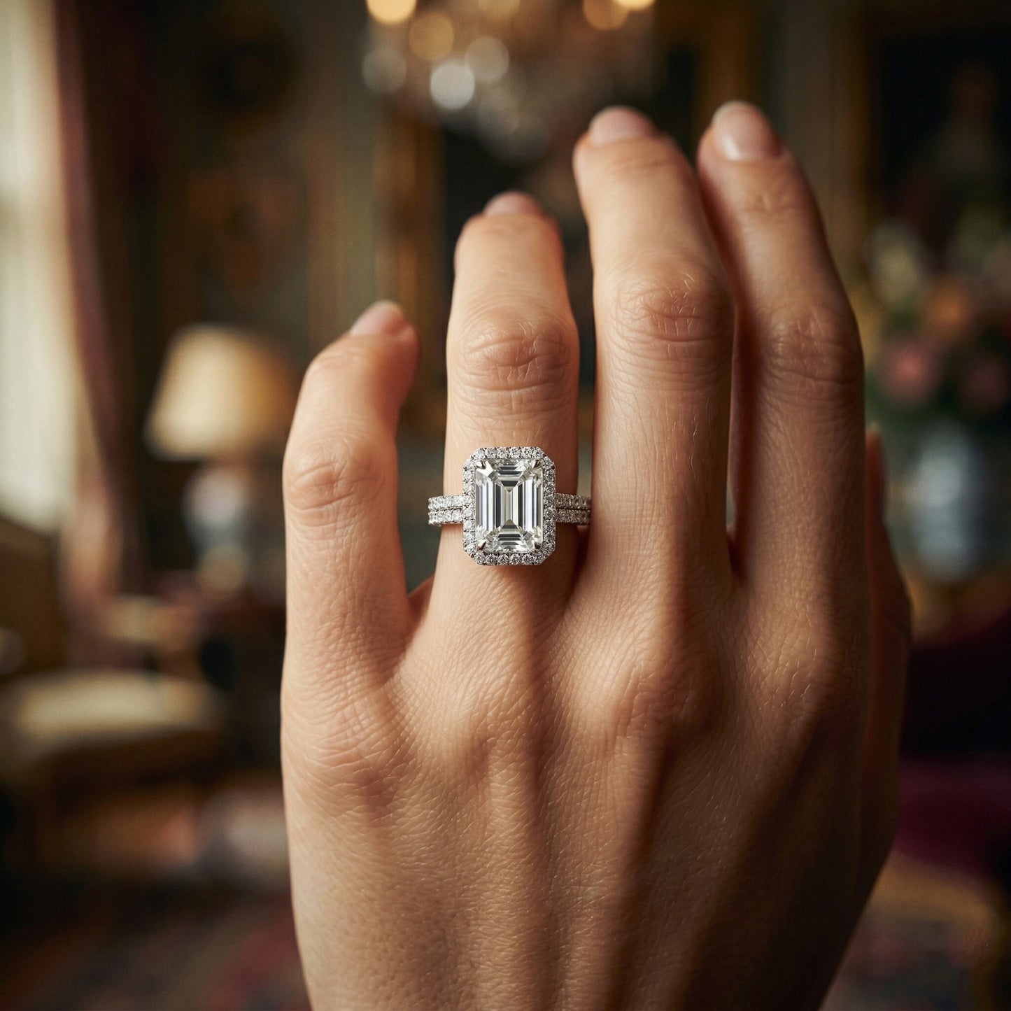 Ring Slide Emerald Diamond 2