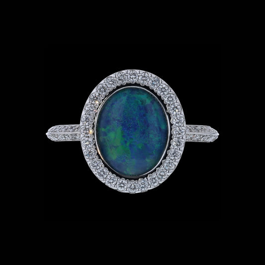 Ring Slide Opal Diamond