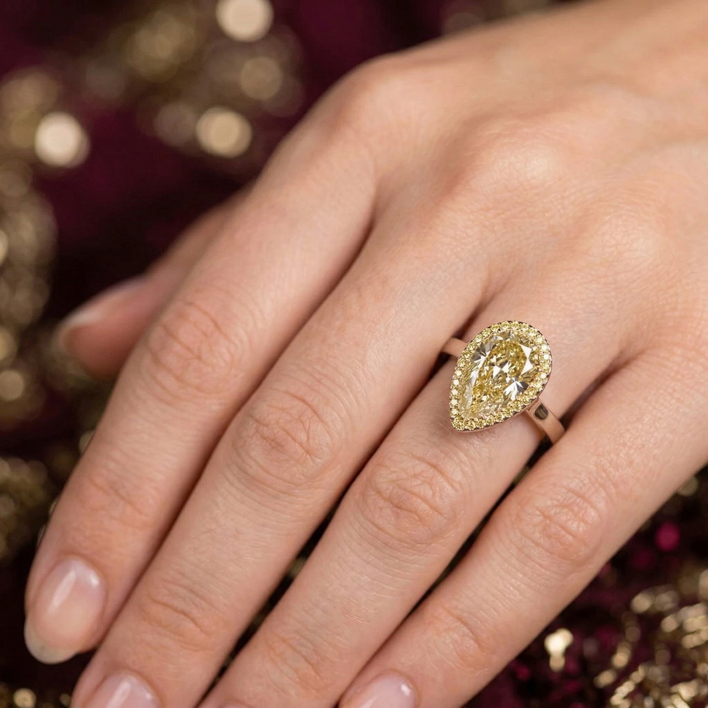 Ring Slide Pear Yellow