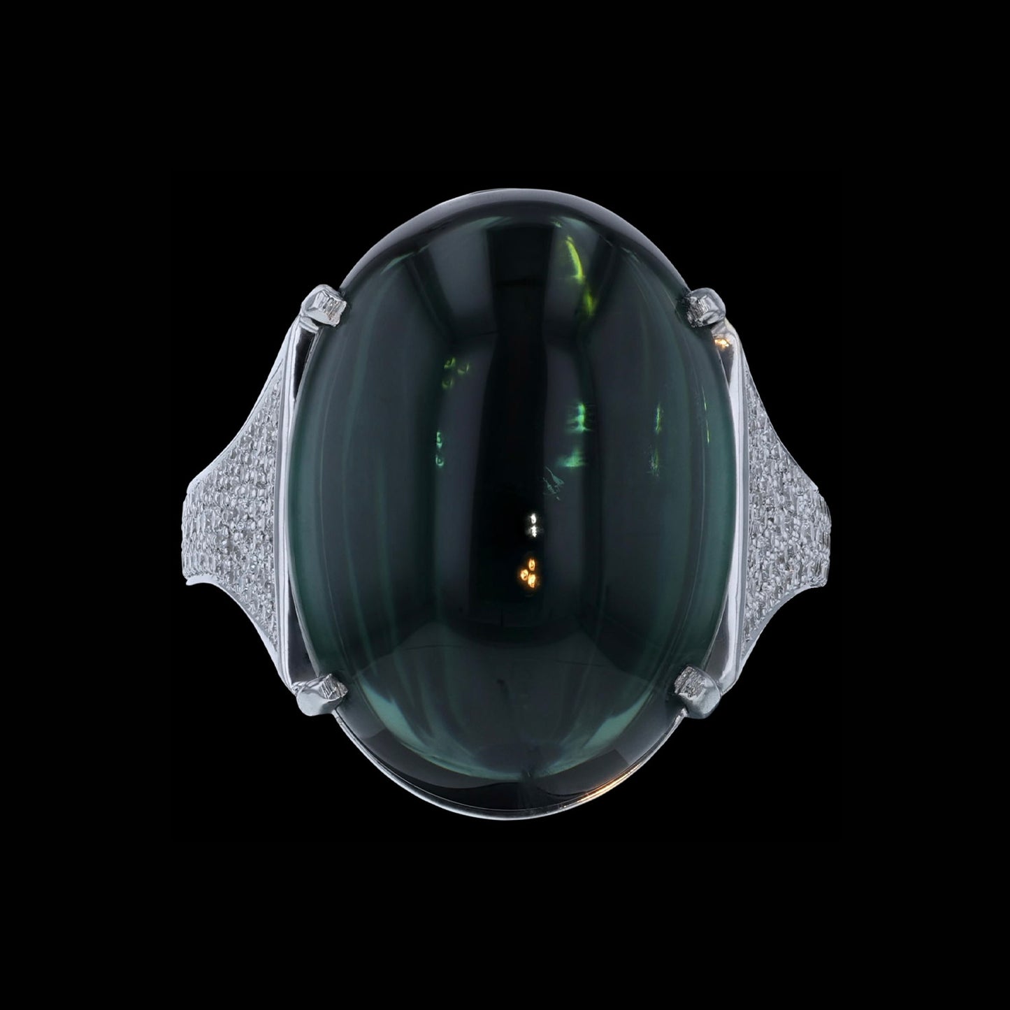 Ring Cloud Cabochon Tourmaline